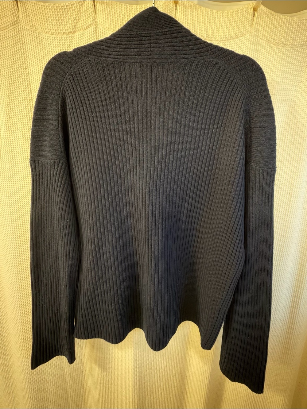 Vince Wool Cashmere Ribbed Button Cardigan Navy Small V636378366 - Picture 2 of 5